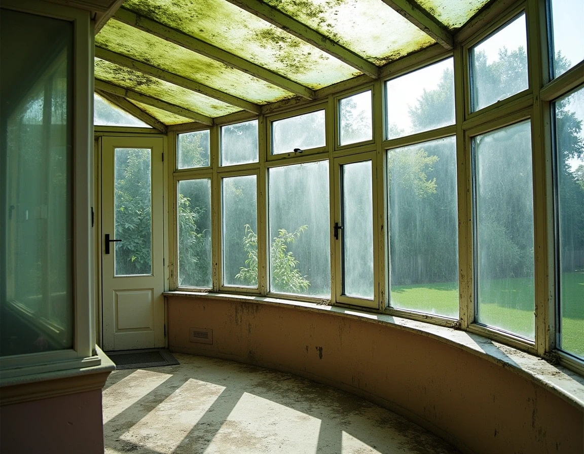 Conservatory before cleaning